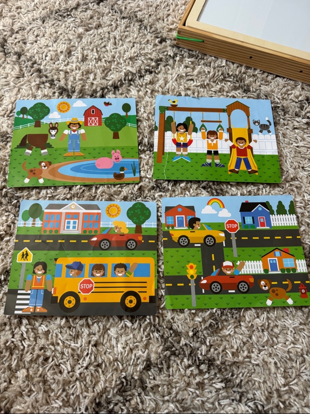 Melissa & Doug Wooden Magnetic Matching Picture Game - Colorful Farm Scenes - Picture 9 of 12